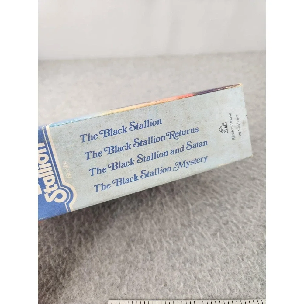 Black Stallion 4 Book Box Set Walter Farley PAPERBACKS Horse Returns Mystery Vtg
